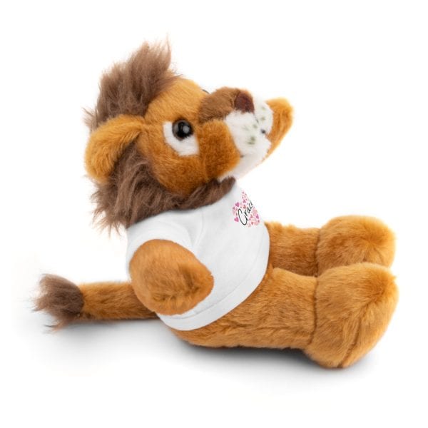 Stuffed Animals with Tee - I love Grace hearts in pink - Image 47