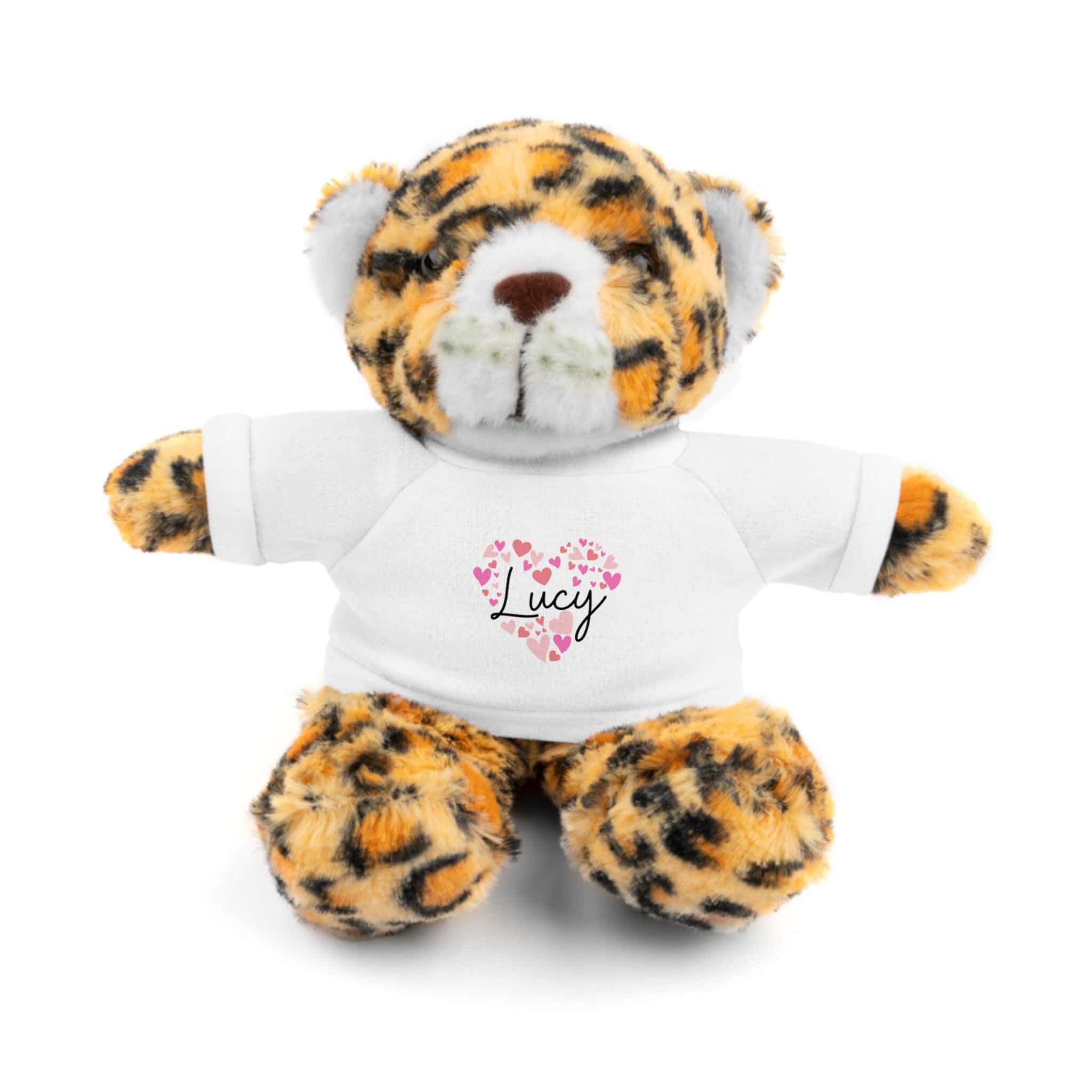 Stuffed Animals with Tee - I love Lucy hearts in pink - Image 43