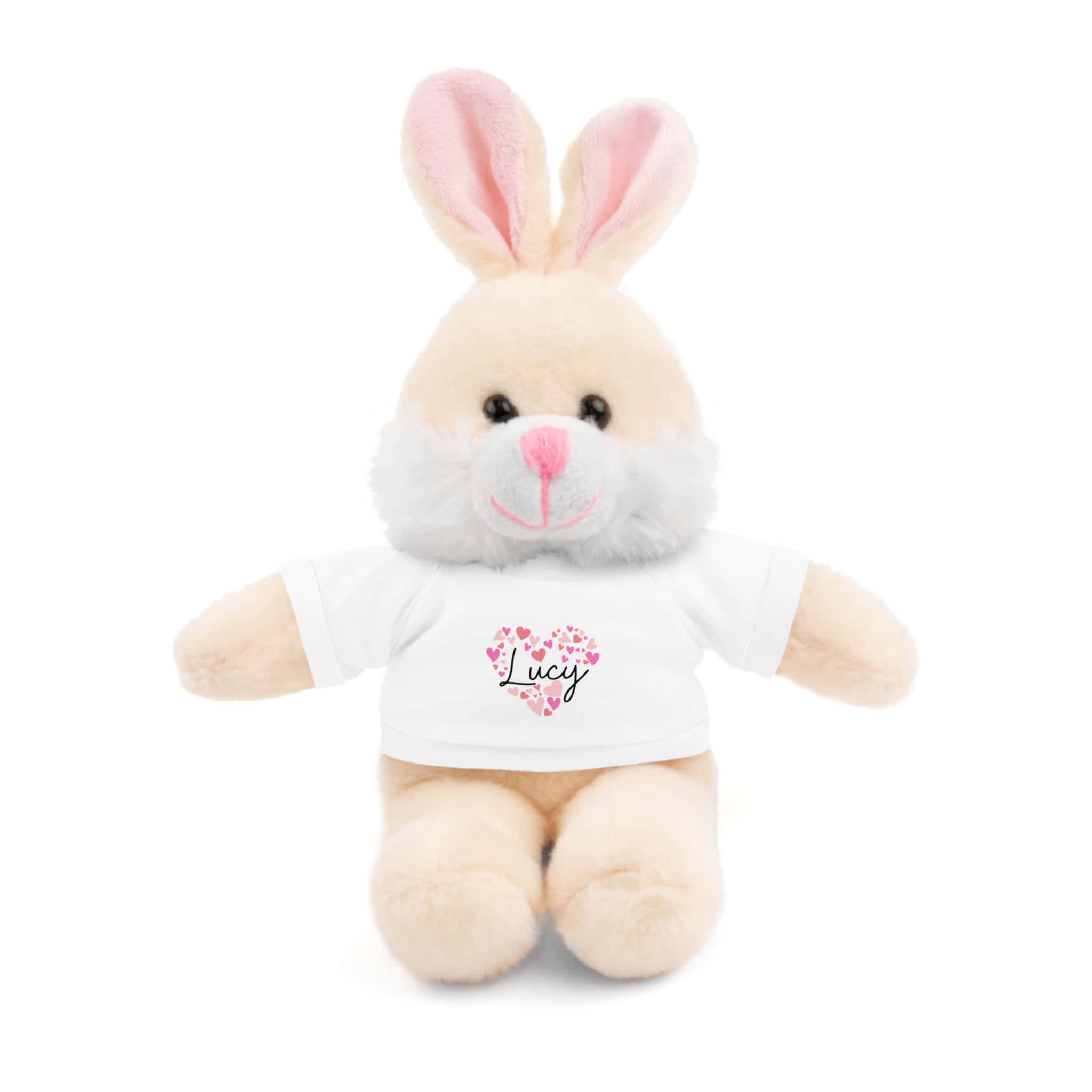 Stuffed Animals with Tee - I love Lucy hearts in pink - Image 40