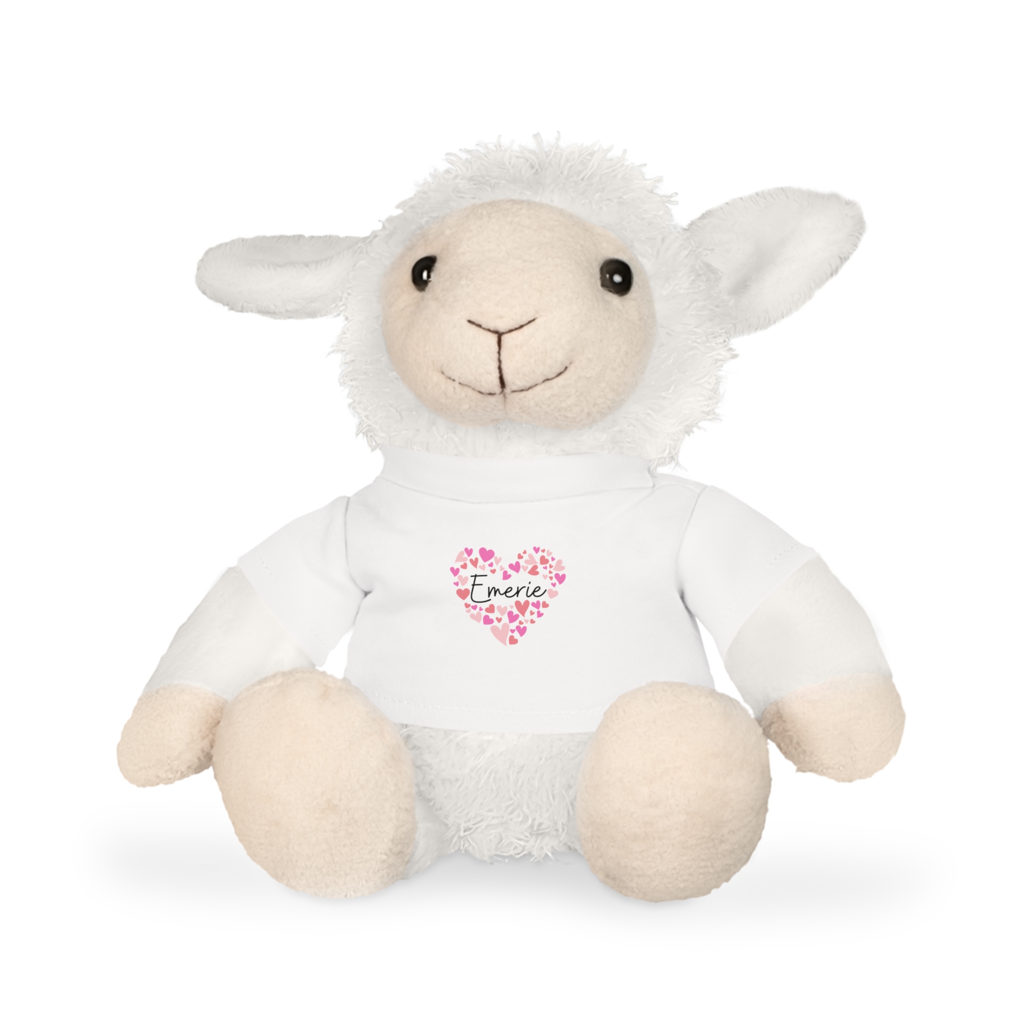 Plush Toy with T-Shirt - I love Emerie hearts in pink - Image 10