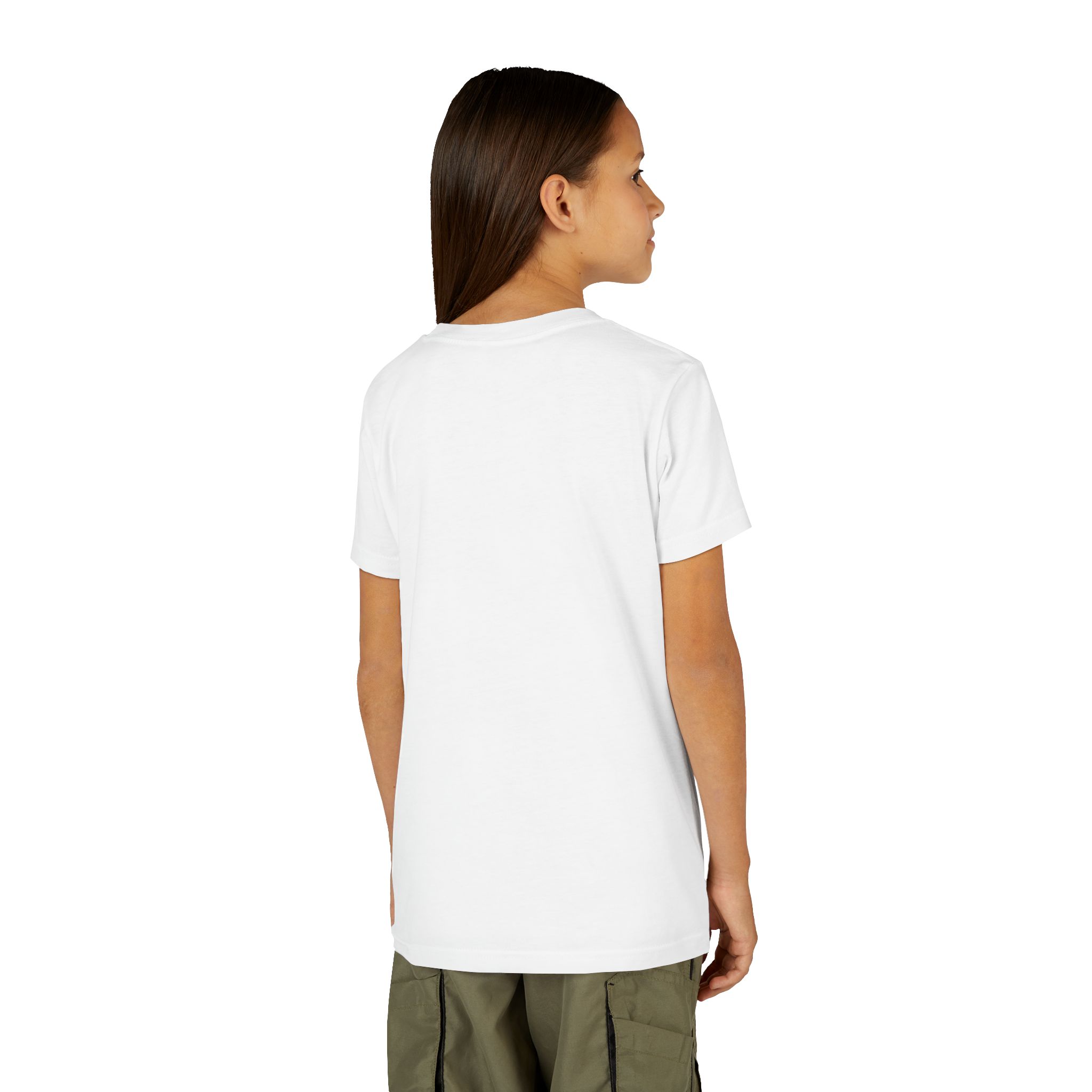 Youth Short Sleeve Tee - I love Lydia hearts in pink - Image 5