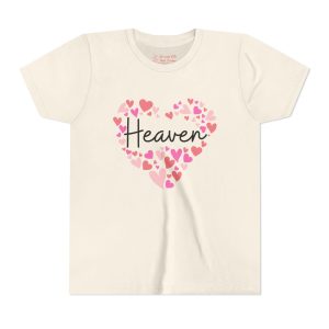 Youth Short Sleeve TeYouth Short Sleeve Tee - I love Heaven hearts in pink