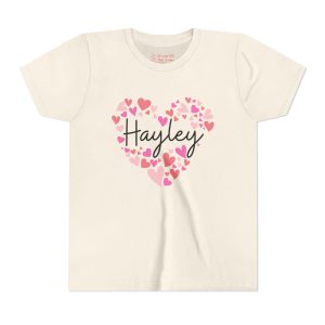 Youth Short Sleeve TeYouth Short Sleeve Tee - I love Hayley hearts in pink