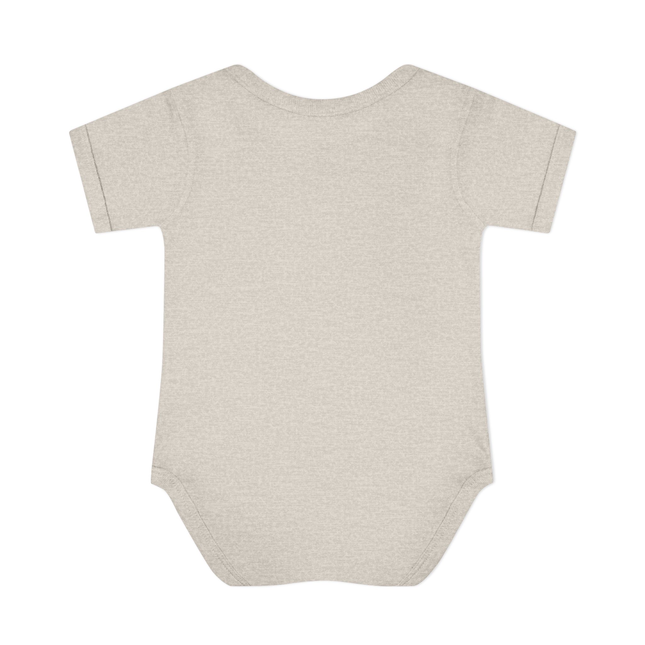 Infant Baby Rib Bodysuit - I love Thalia hearts in pink - Image 6