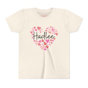 Youth Short Sleeve TeYouth Short Sleeve Tee - I love Hadlee hearts in pink