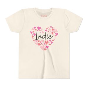 Youth Short Sleeve TeYouth Short Sleeve Tee - I love Indie hearts in pink