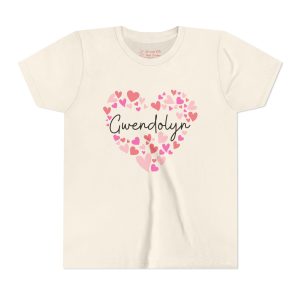 Youth Short Sleeve TeYouth Short Sleeve Tee - I love Gwendolyn hearts in pink