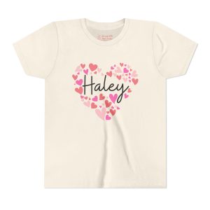 Youth Short Sleeve TeYouth Short Sleeve Tee - I love Haley hearts in pink