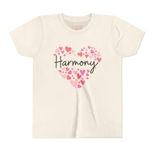Youth Short Sleeve TeYouth Short Sleeve Tee - I love Harmony hearts in pink
