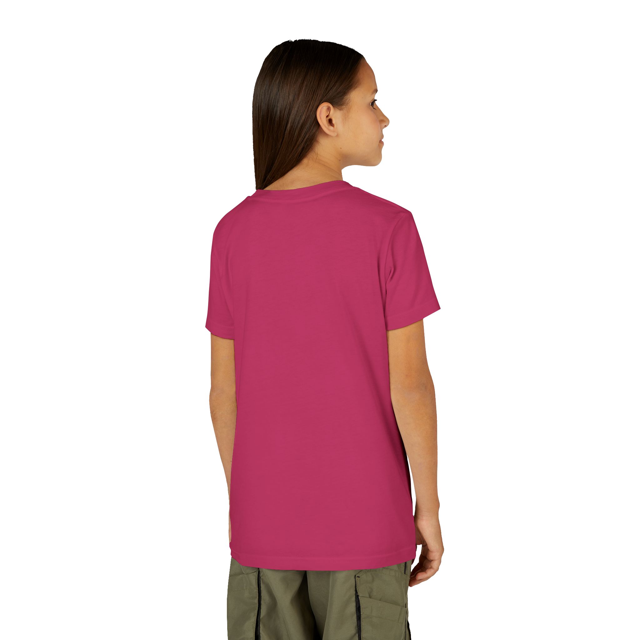 Youth Short Sleeve Tee - I love Lydia hearts in pink - Image 25